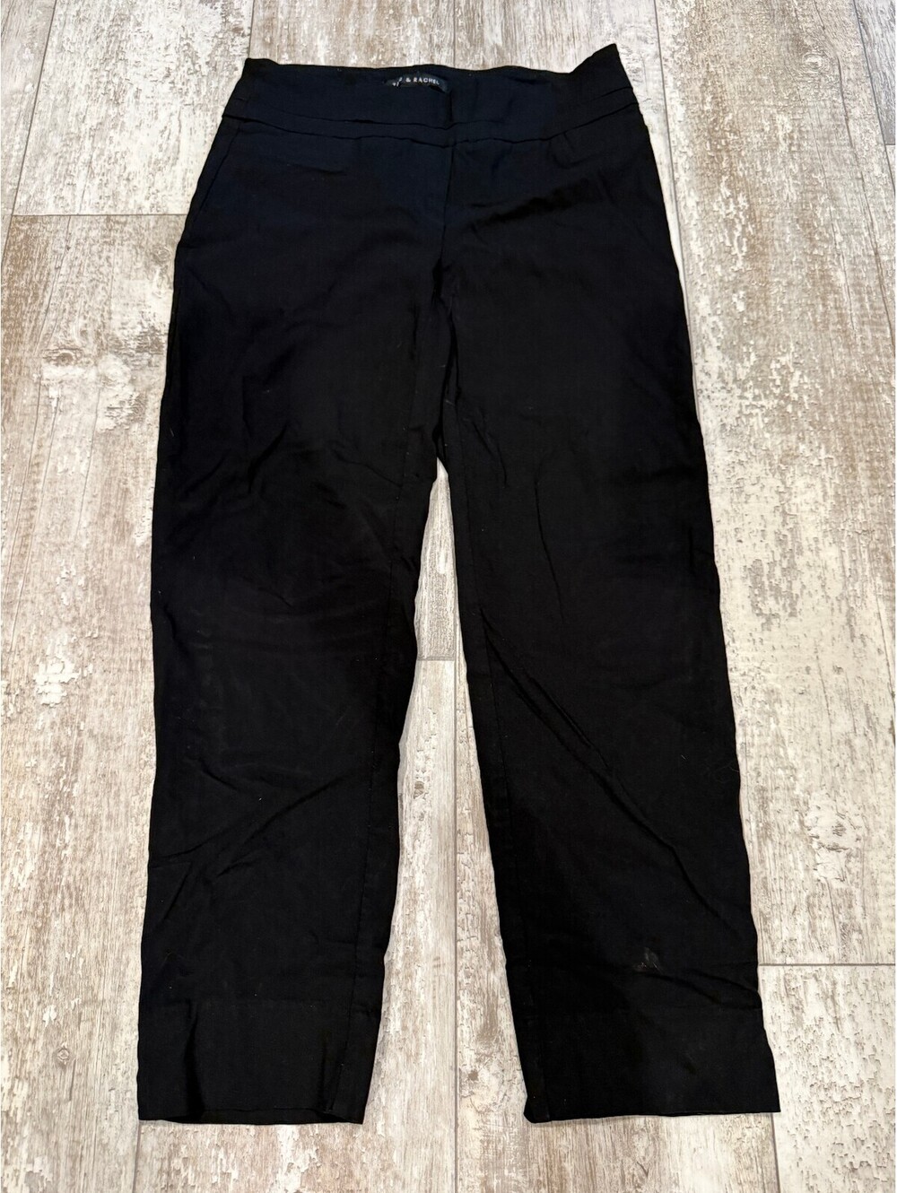 Zac & Rachel Womens Size 6 Black Straight Leg Dress Pants